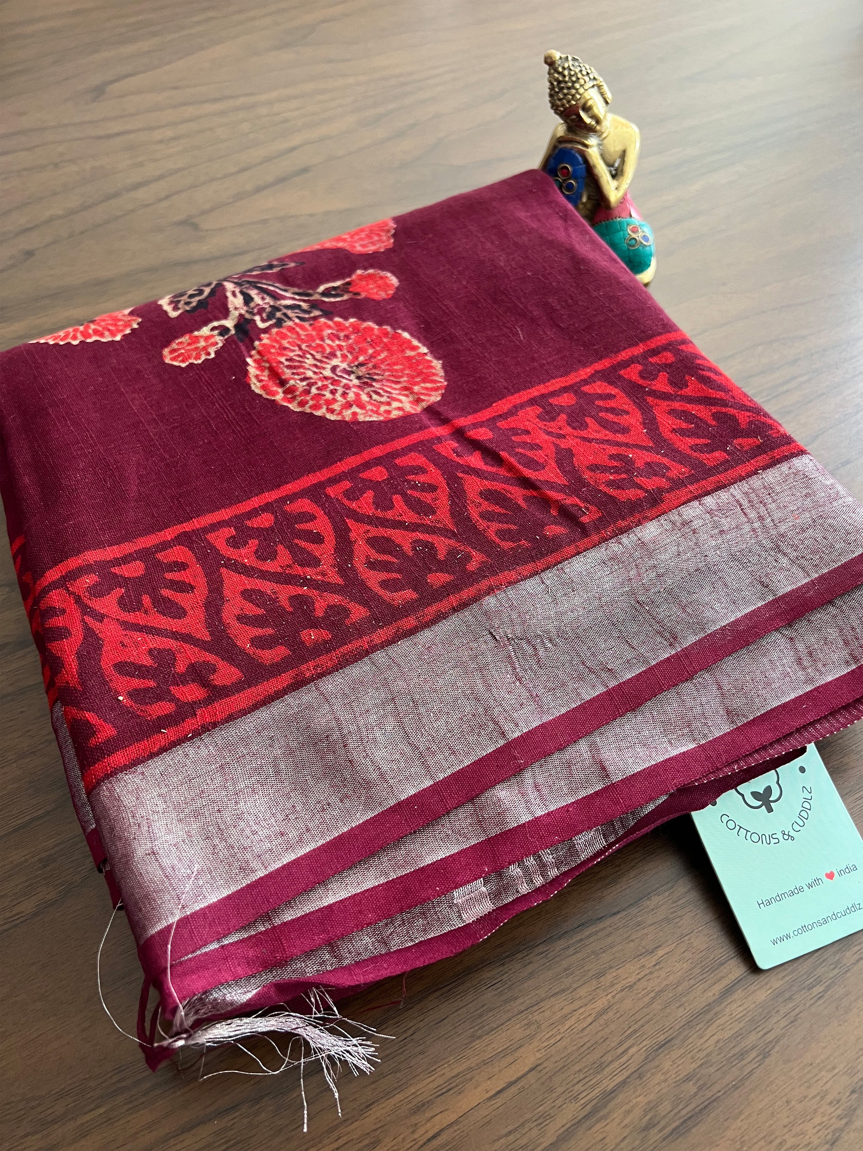 Maroon Women Saree