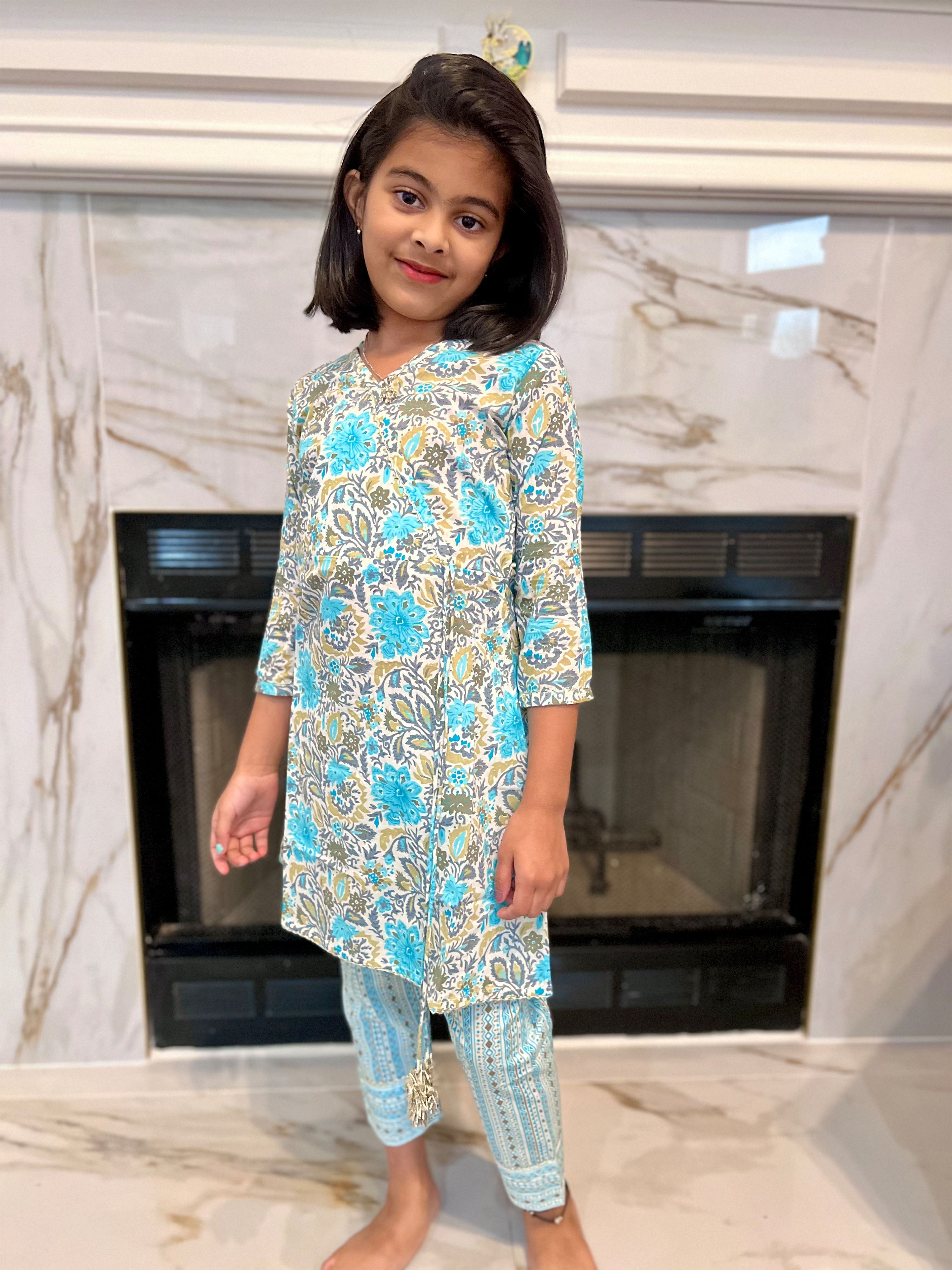 Blue Girls Ethnic Wear