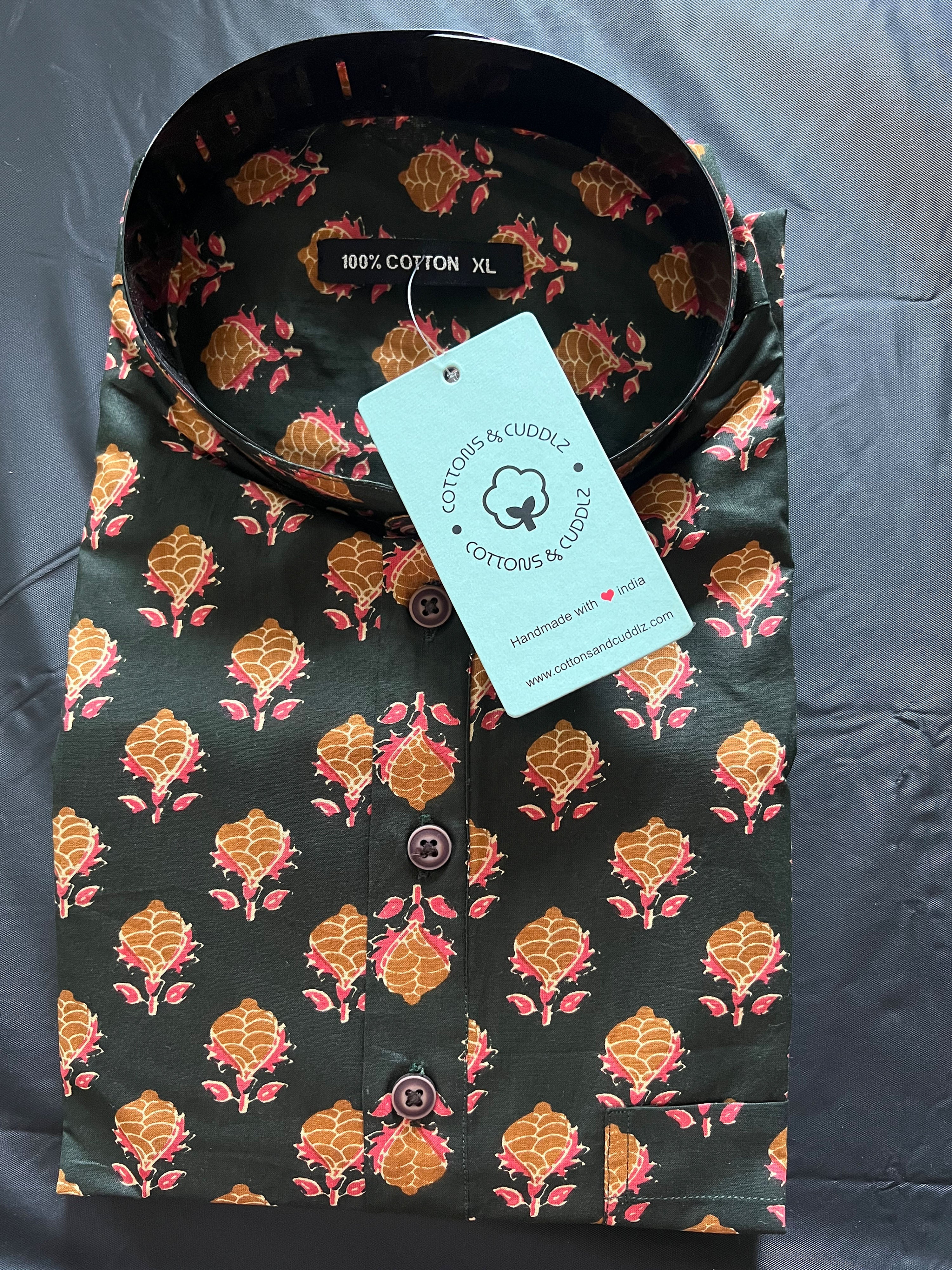 Olive Green Men Shirt