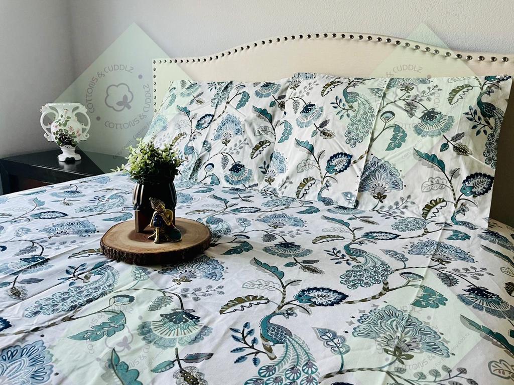 White Queen Bedsheet Set