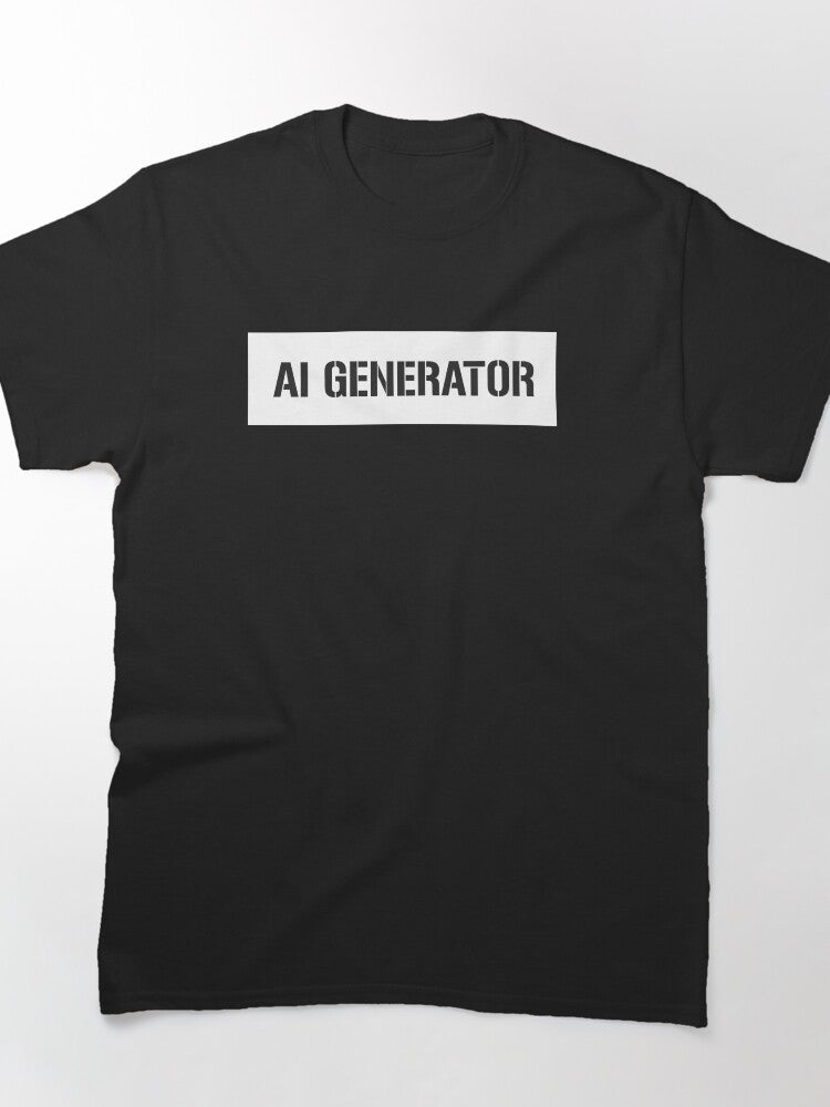 A I Generator Tech Shirt Machine Learning Concept Design