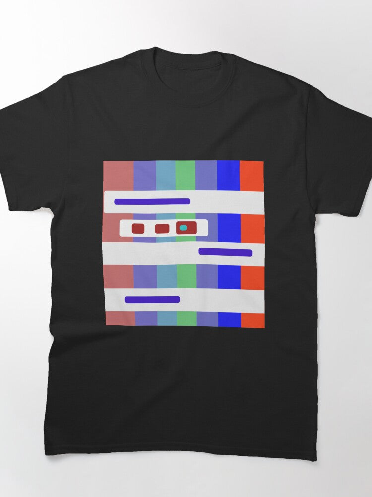 Abstract Zigzag Colorful Shirt Modern Vibrant Pattern Tee