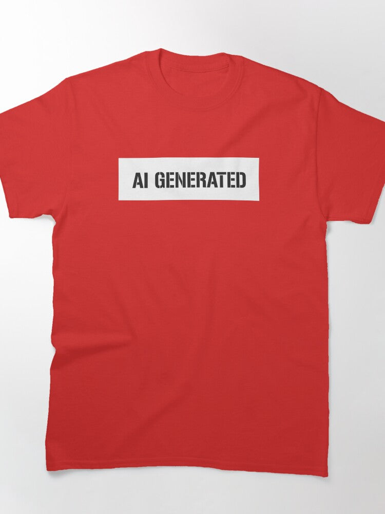 AI Generated Signature Shirt Futuristic Tech Lifestyle
