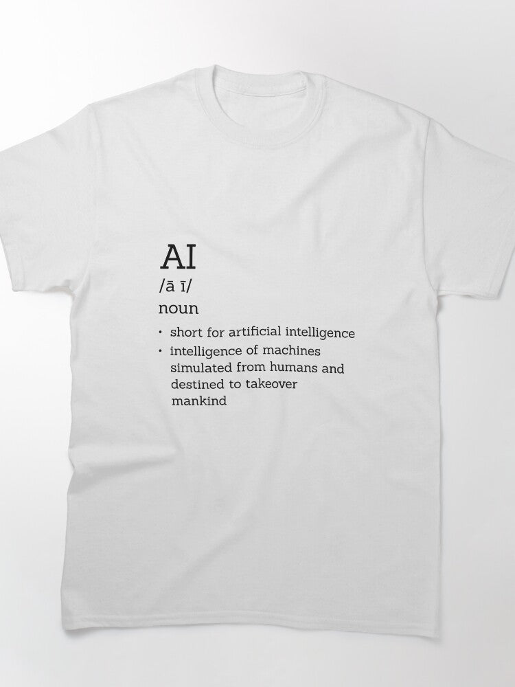 AI Funny Definition Shirt Sarcastic Tech Dictionary Tee