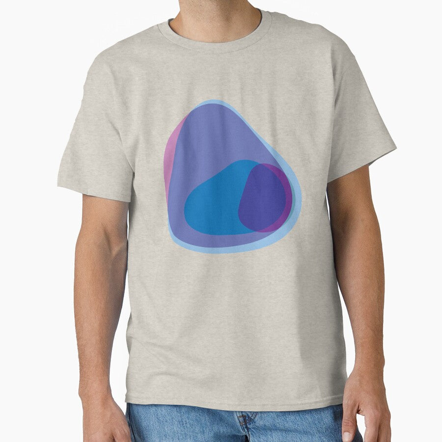 Abstract Art Icon Tee Creative Geometric Graphic Design Creme