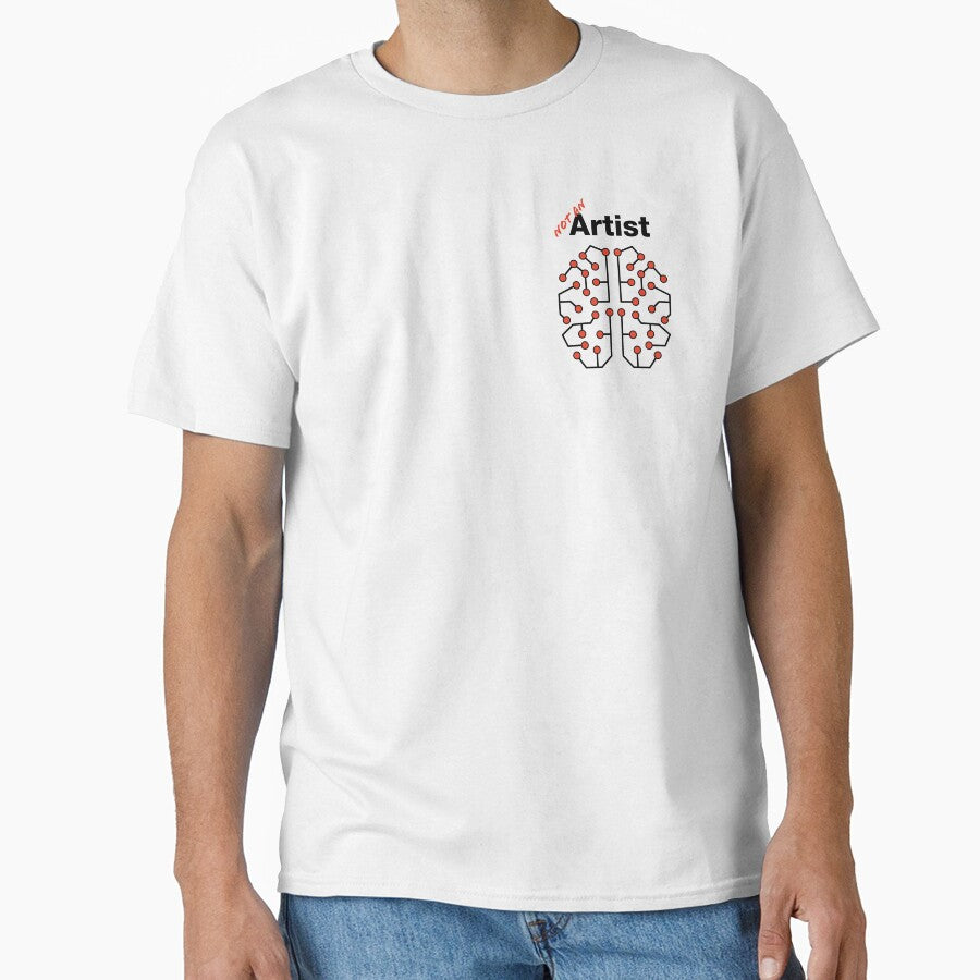 AI Brain Neural Network Shirt Machine Learning Art Tee White